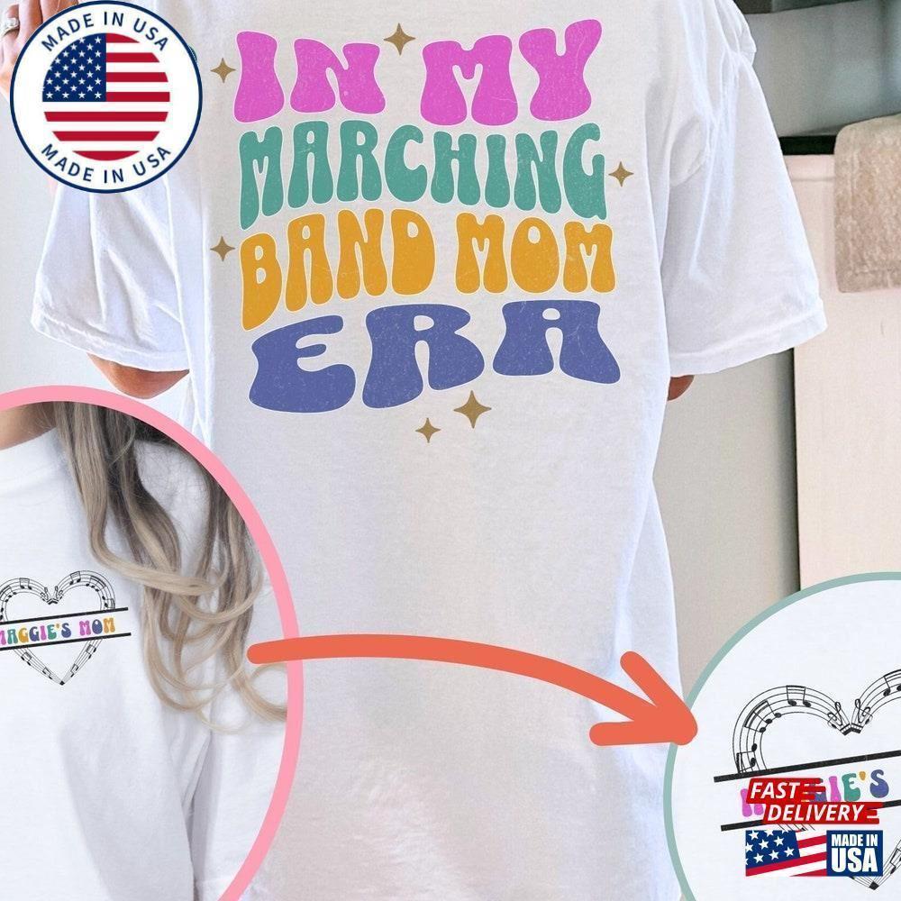 Personalized Marching Band Mom Shirt Cute For Classic Unisex 2 Sided